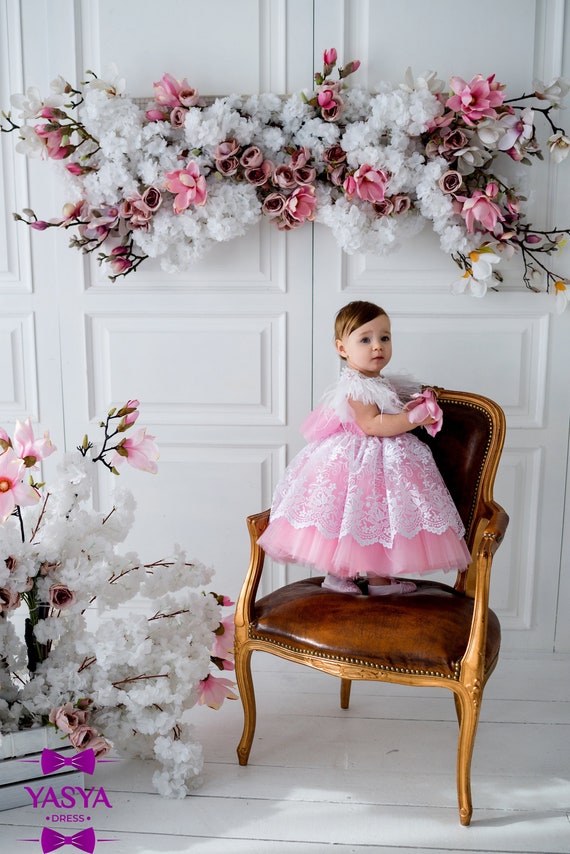 New Girls Princess Dress Baby One Year Birthday Party Dress - Temu