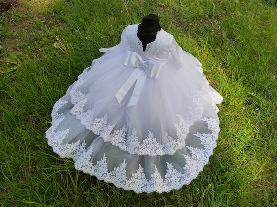 green emerald velvet dress Kids Little Girls' Dress Princess High Low Birthday Christening Dress   Jolly Vintage
