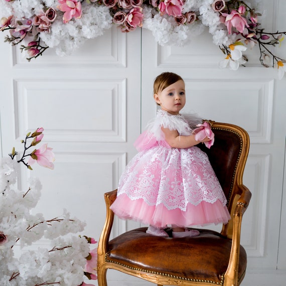 Pearl Princess Lace Ballgown Style Dress For Babys 1st Birthday Party,  Wedding, Baptism G1129 From Yanqin05, $19.96 | DHgate.Com