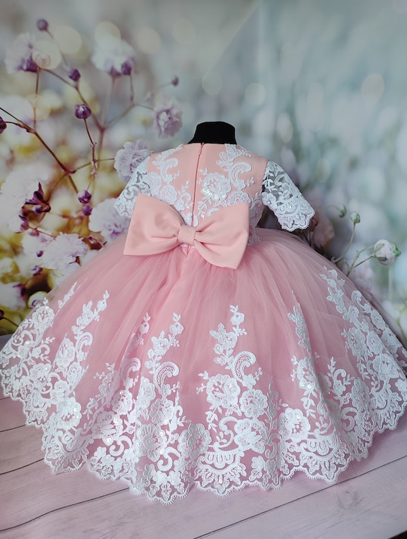 Linen Dress Girls | Baby Wedding Outfit | Wedding Dress | Linen Baby Dress  | Baby Olive Girls Dress Ruffle | Cotton Baby Dress Toddler