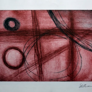 Dry Point Etching using two plates