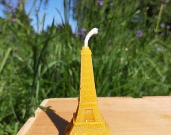 100% Pure Beeswax Candle Eiffel Tower