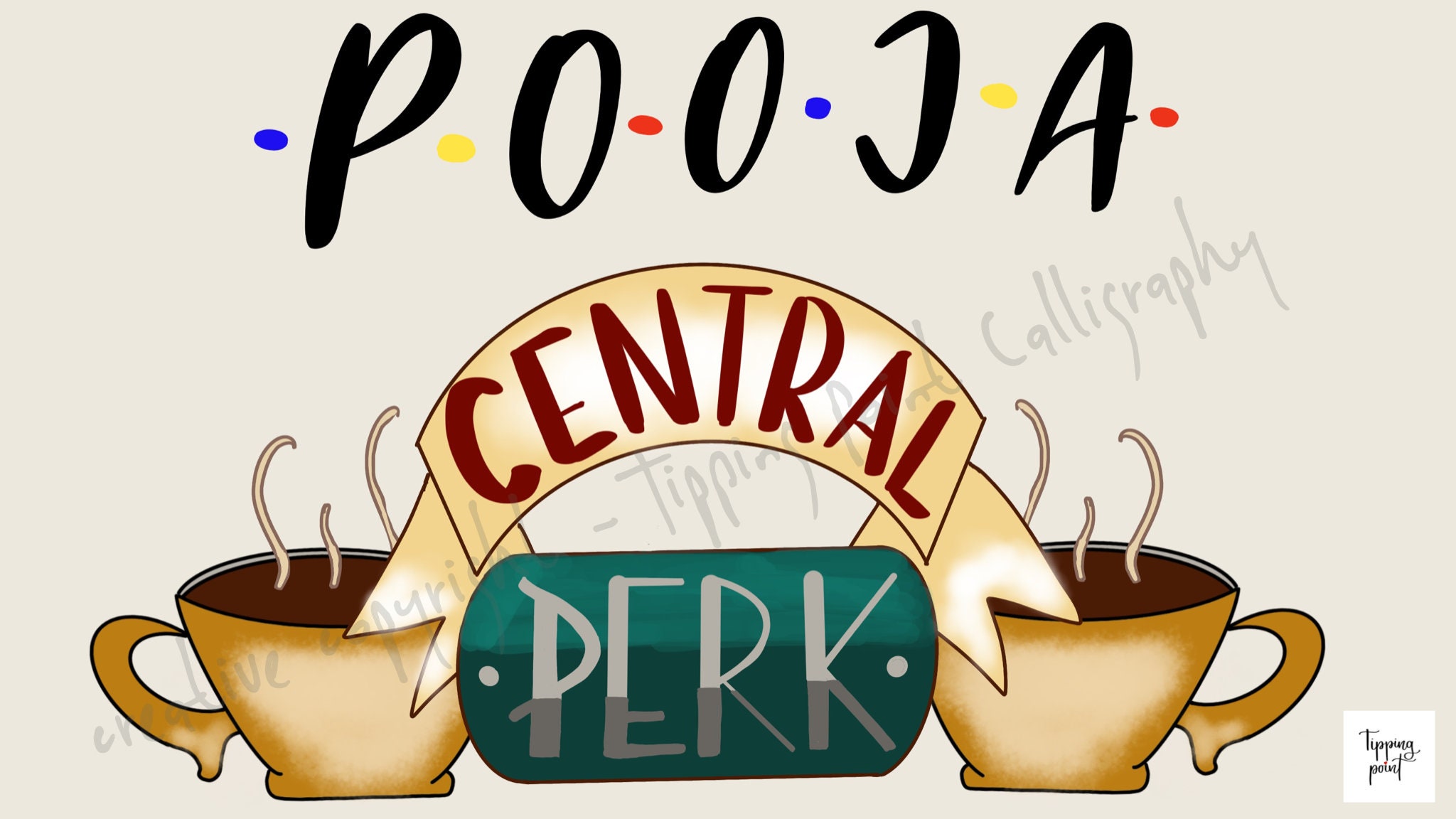 Friends Tv Series Show Art Central Perk Couch Friends Sofa Etsy