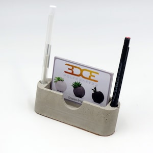 Business card holder in concrete