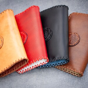Cartera de piel para mujer - Cartera de piel auténtica