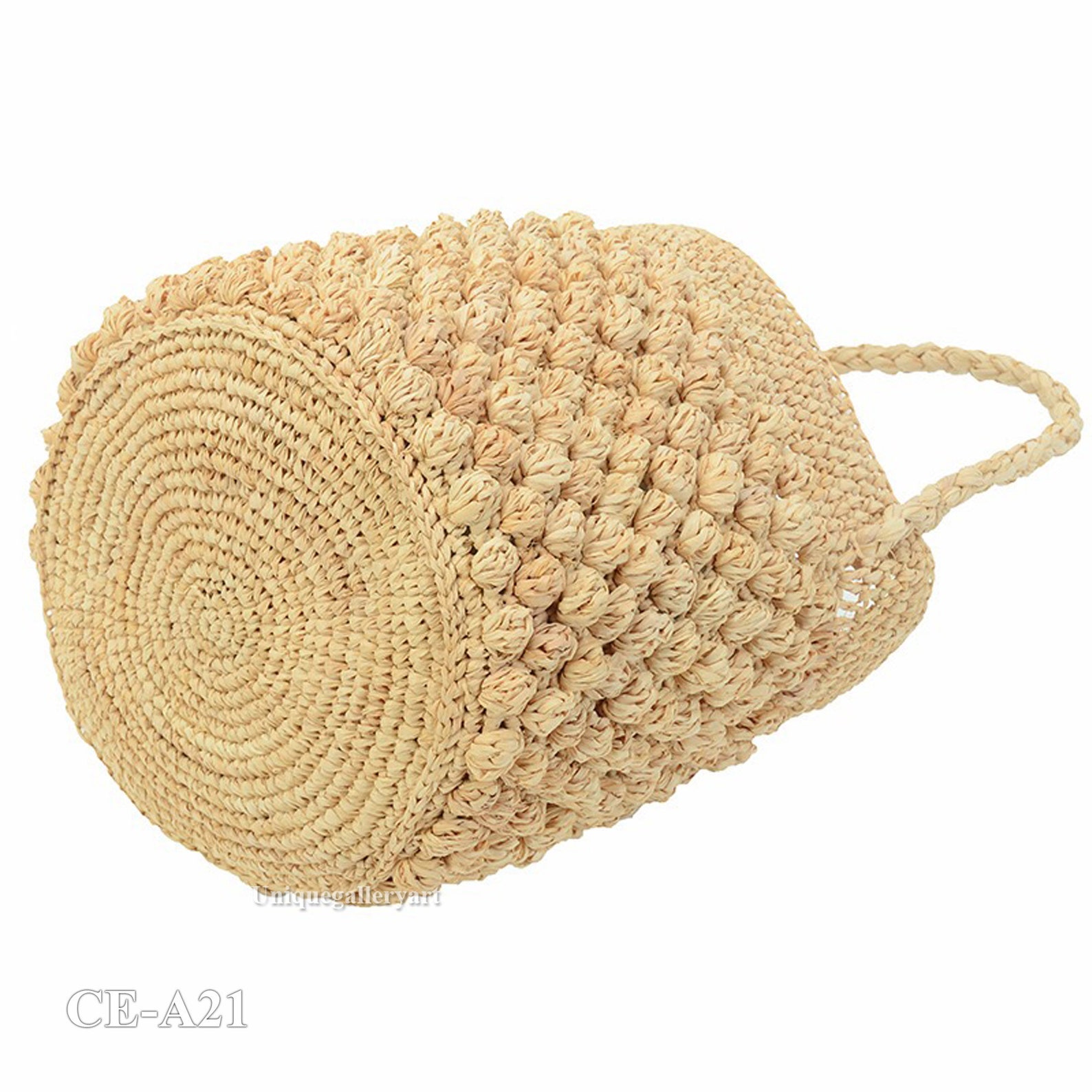 Woven Straw Women's Bucket Bag Women Handmade Summer Bag Etsy