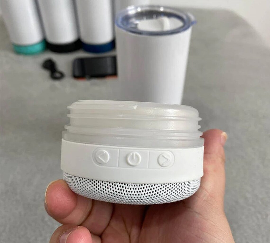 Wholesale Bluetooth Speaker 20oz Skinny Sublimation Tumbler Etsy