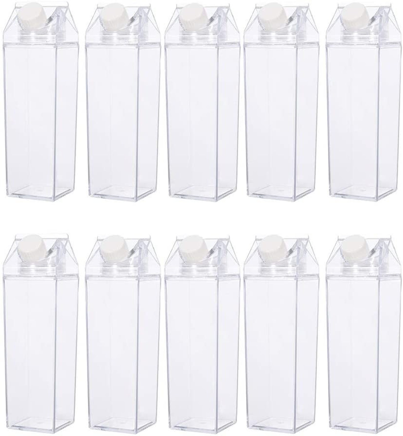 Acrylic Milk Carton Water Bottle Wholesale 60 Bottles Etsy