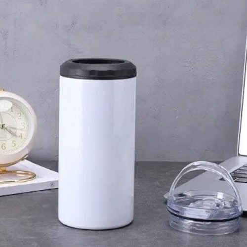 Glacière 4 en 1 en gros, 16 oz, droite, blanche, sublimation, glacière vierge, KIT de bricolage
