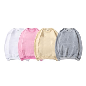 Sublimation Crewneck Sweatshirt Blank | 95% Polyester Unisex Adult Sweater for Sublimation | Wholesale Bulk Blank Crewnecks for Heat Press image 2