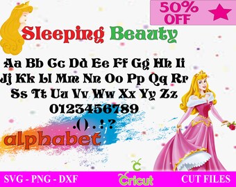 Sleeping Beauty Font Svg Png Dxf Sleeping Beauty Clipart Sleeping Beauty Svg Free Font Free 2043101 Download Font For Designers