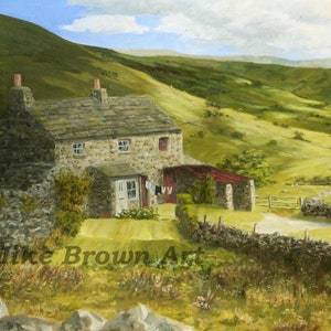 Stonehaven in Nidderdale Yorkshire print from original oil painting