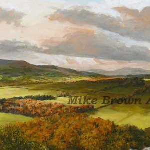 Patterns of Wensleydale print of North Yorkshire Dales from original oil painting