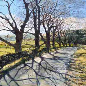 Dales&#39; Shadows Print of Yorkshire Dales from an original oil painting
