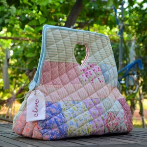 Quilted Knitting Bag Etsy UK