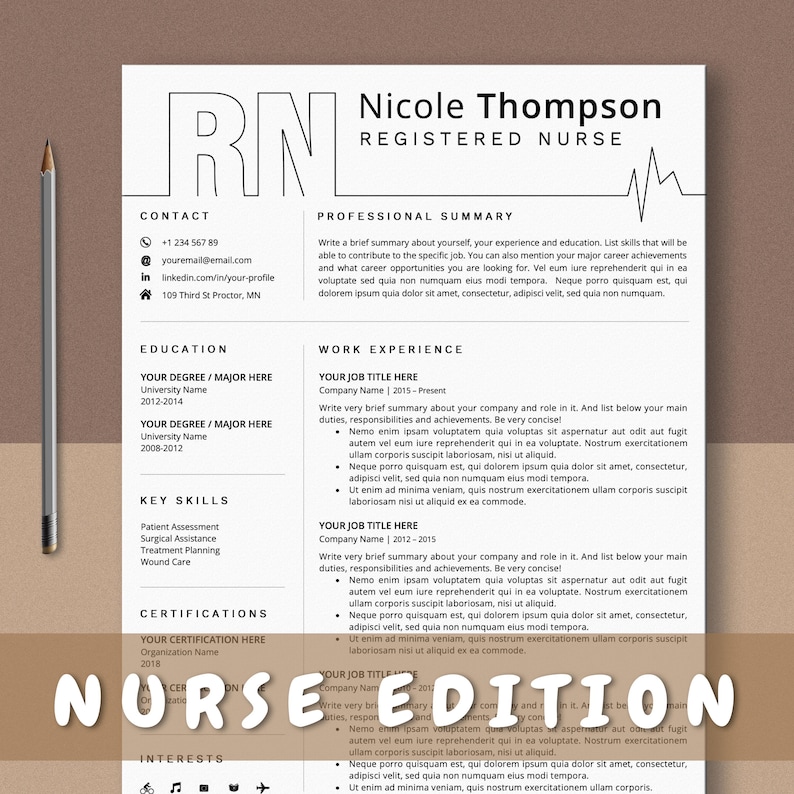 Resume Template For Nurse