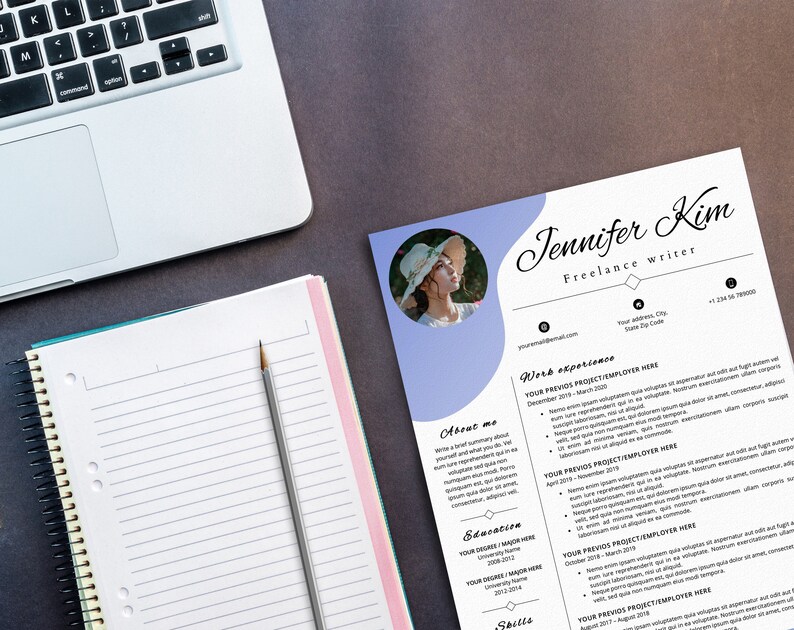 Freelance Writer Resume Template Journalist Resume Creative CV Freelance Writer Resume Template Journalist Resume Creative CV