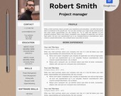 Modern Resume Template Google Docs, CV, Cover Letter (Instant Download)