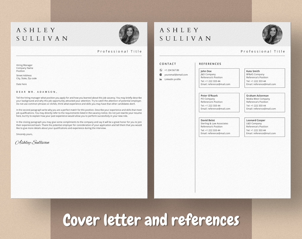 Skills-based Resume Template, Career Change CV, Cover Letter (MS Word ...
