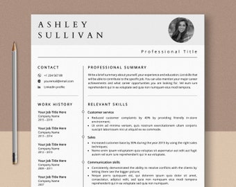 Skills-based Resume Template, Career Change Resume, Functional Resume Template, Functional CV, Cover Letter and References Template Word