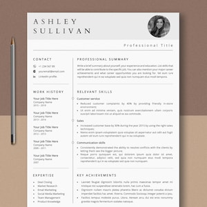 Skills-based Resume Template, Career Change Resume, Functional Resume Template, Functional CV, Cover Letter and References Template Word
