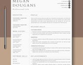 Functional Resume Template, Skills-Based CV, Cover Letter (MS Word, Pages)