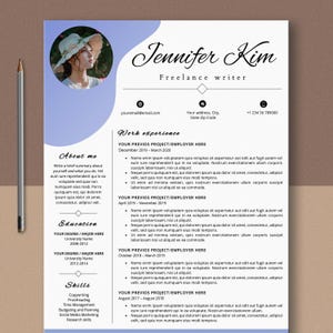 Professional Resume Template, Creative CV, Cover Letter (A4, US Letter)