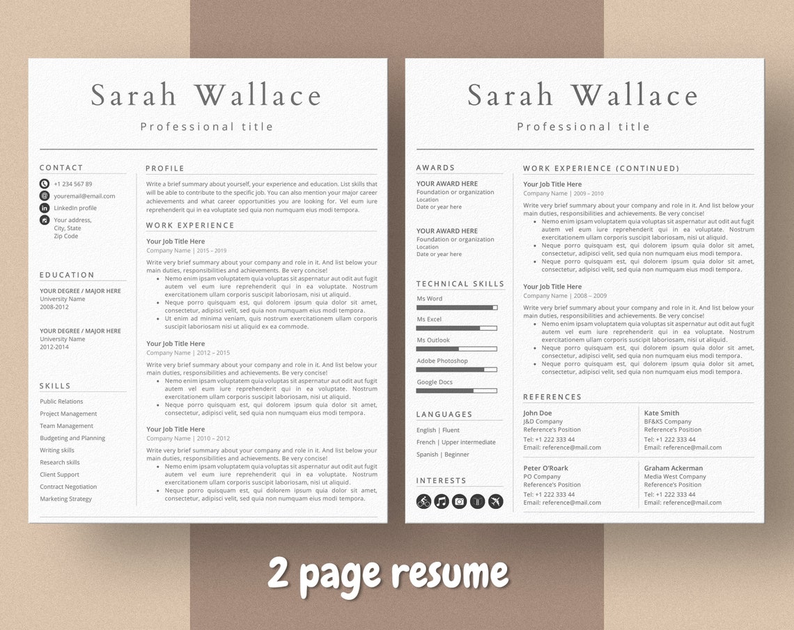 resume template 2021