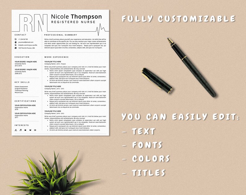 Nurse curriculum vitae