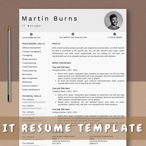 Professional Resume Template, Modern CV Design (MS Word)