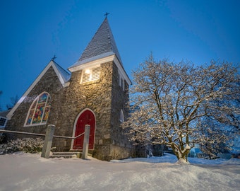 De Nacht van de sneeuw in Ayer