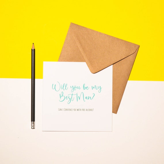 Will You Be My ... - Greetings Card | Celebrate | Cute | Gifts | Will You Be | Bridal Party | Wedding | Wedding Card | Kraft | Lazy Creative