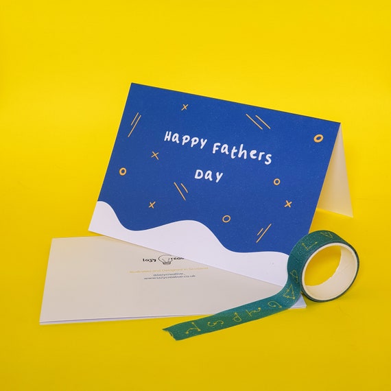 Happy Fathers Day - Greetings Card | Fathers Day | Dad | Fun Card | Occasion | Lovely | Kraft | Lazy Creative