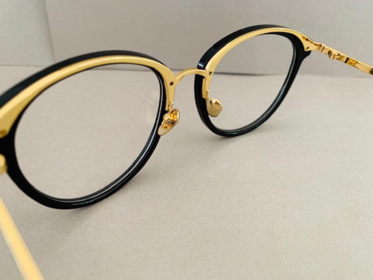 Vintage Chic Retro D Gold Eyeglasses Frame Optical Eyewear Etsy UK