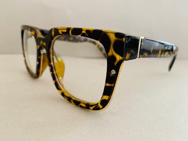 Vintage Chic Retro D Form Over Size Eyeglasses Frame Optical | Etsy UK