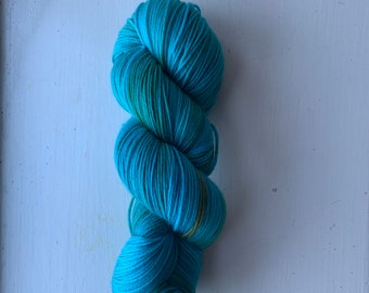 Gemstone -Hand dyed 100g SW Merino Nylon Blend yarn OOAK