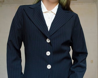 vintage MAX MARA blazer | Striped designer blazer, Fitted womens blazer, designer blazer, single breasted blazer | XS - M