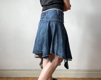 Vintage MARITHE FRANCOIS GIRBAUD Skirt, Asymmetrical Designer