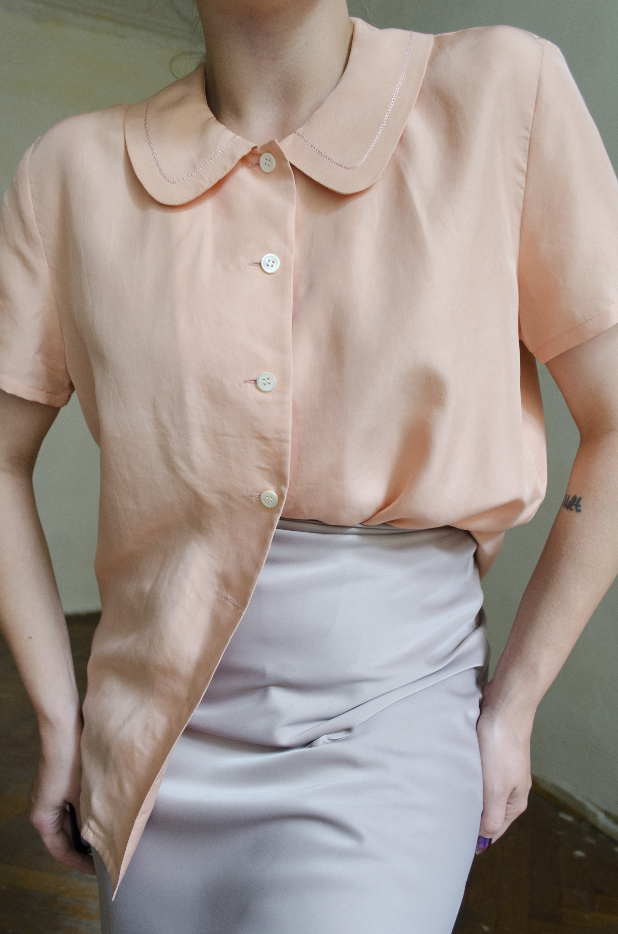 Lori Blouse - Vintage Pink