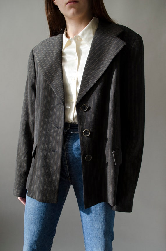vintage MaxMara striped blazer | Minimalist single