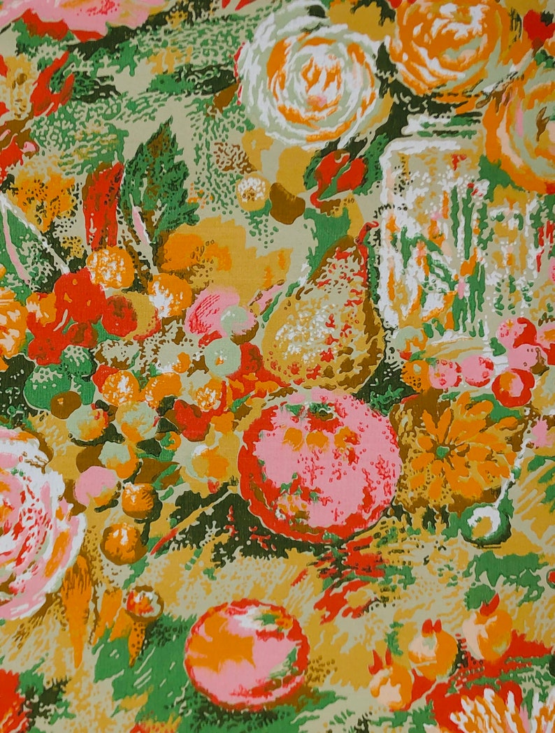 1960s Original Mid Century Vintage Wallpaper Pantry Pink And Etsy