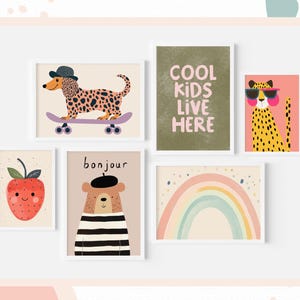 GALERIJ MuurPRINT SET -6-Print | Esthetische kamerdecoratie tienermeisje | Motiverende en trendy muurkunst