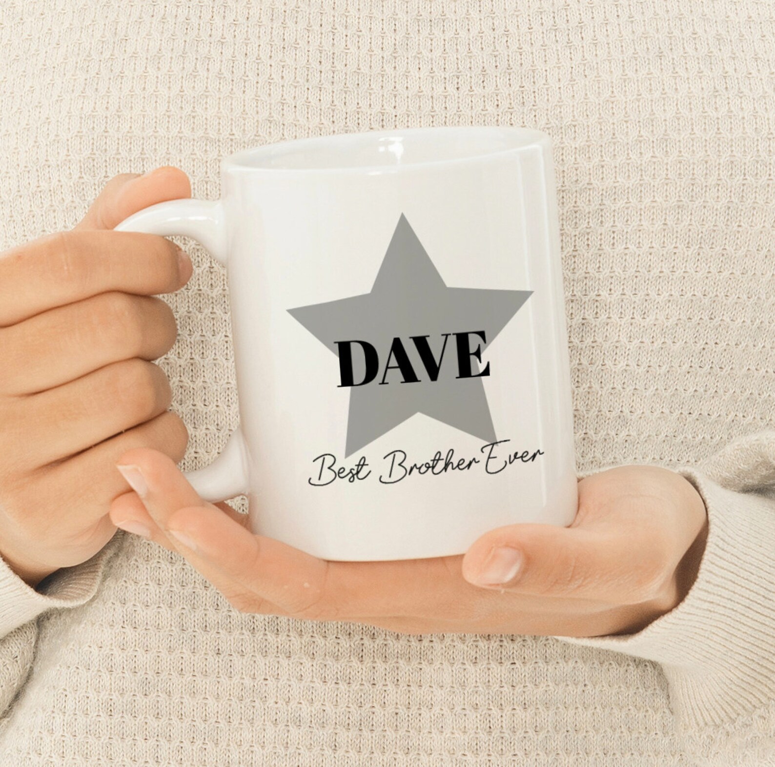 BEST BROTHER Mug Personalised Ceramic Mug for a Brother Etsy