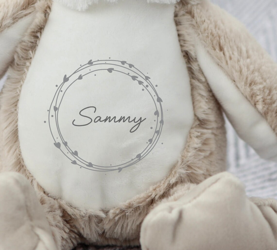 Personalised Named Plush Soft Toy / Personalised New Baby Etsy