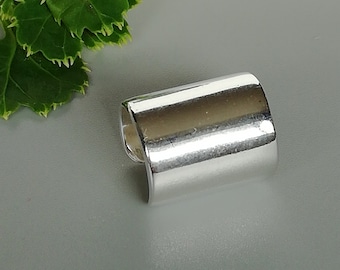 925 Sterling silver tube ear cuff | Chunky ear wrap | Wide Helix bohemian unisex cuff | Minimalistic jewelry | E779