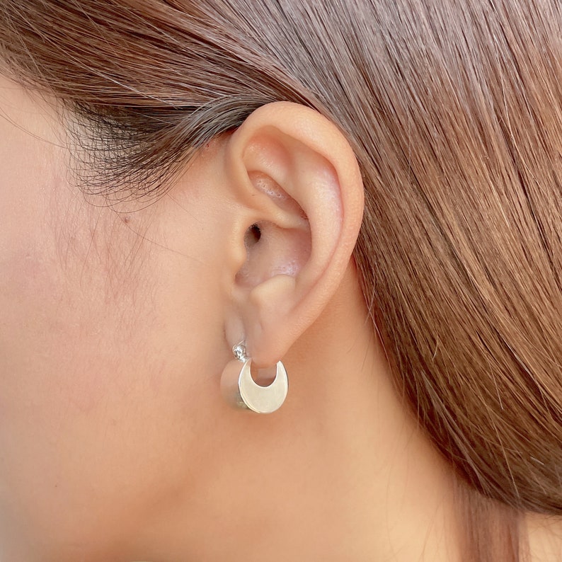 Thick huggie hoops Clearance