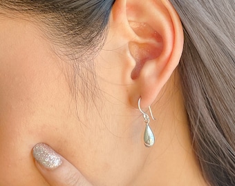 Silver drop earring | Simple silver earrings | Tear drop earrings | Silver Accessories | Gifts for her | Casual Earrings |  ECCI