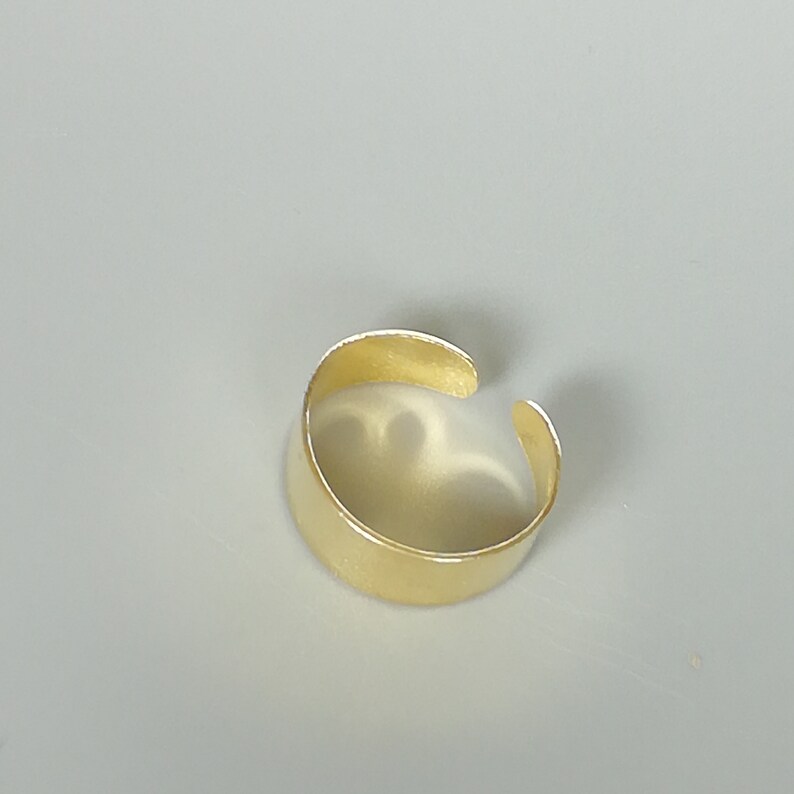 Gold Plated Toe Ring 6mm Toe Band Matte Gold Toe Ring Etsy