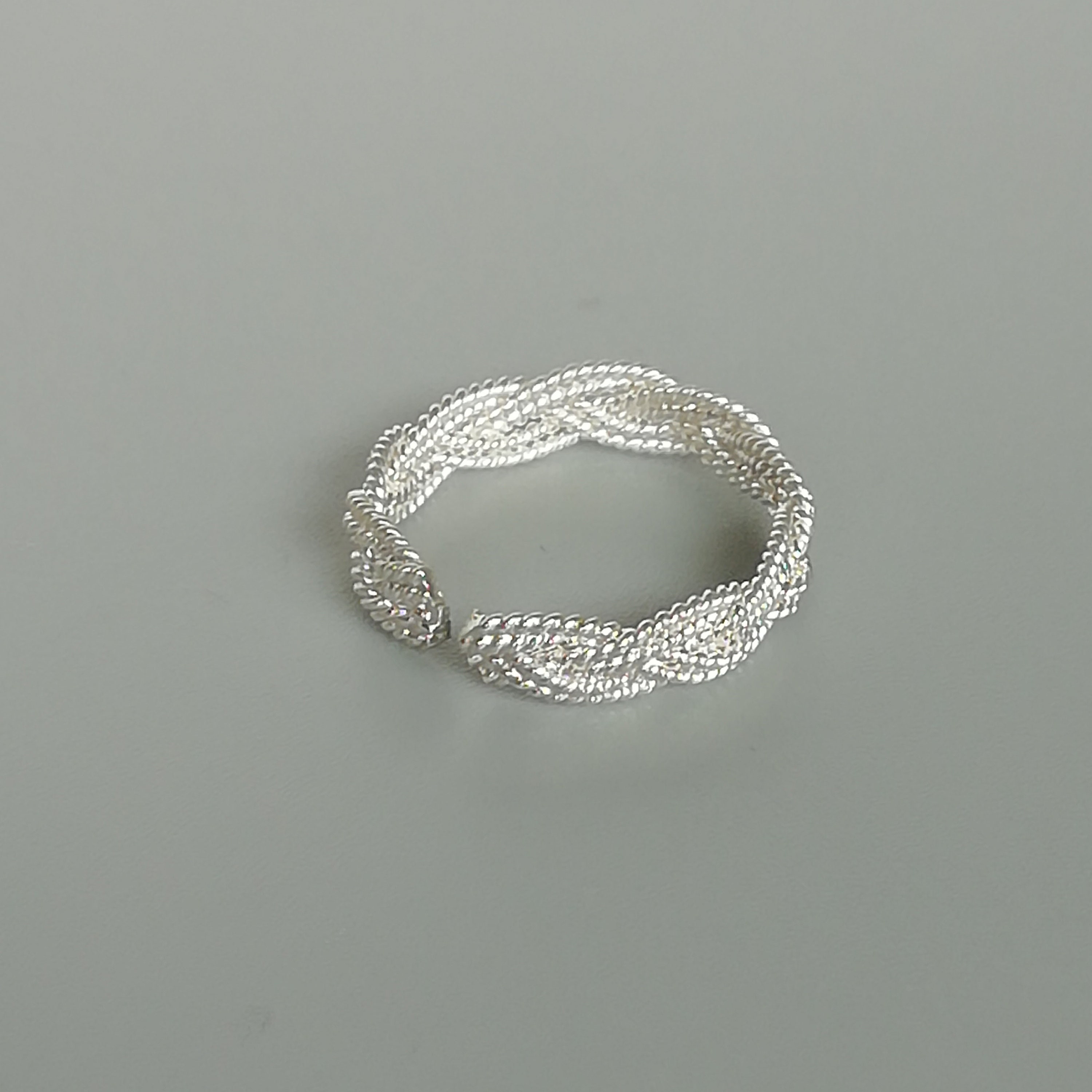 Sterling Silver Braided Toe Ring | Silver Toe Band | Free Size Toe Band ...