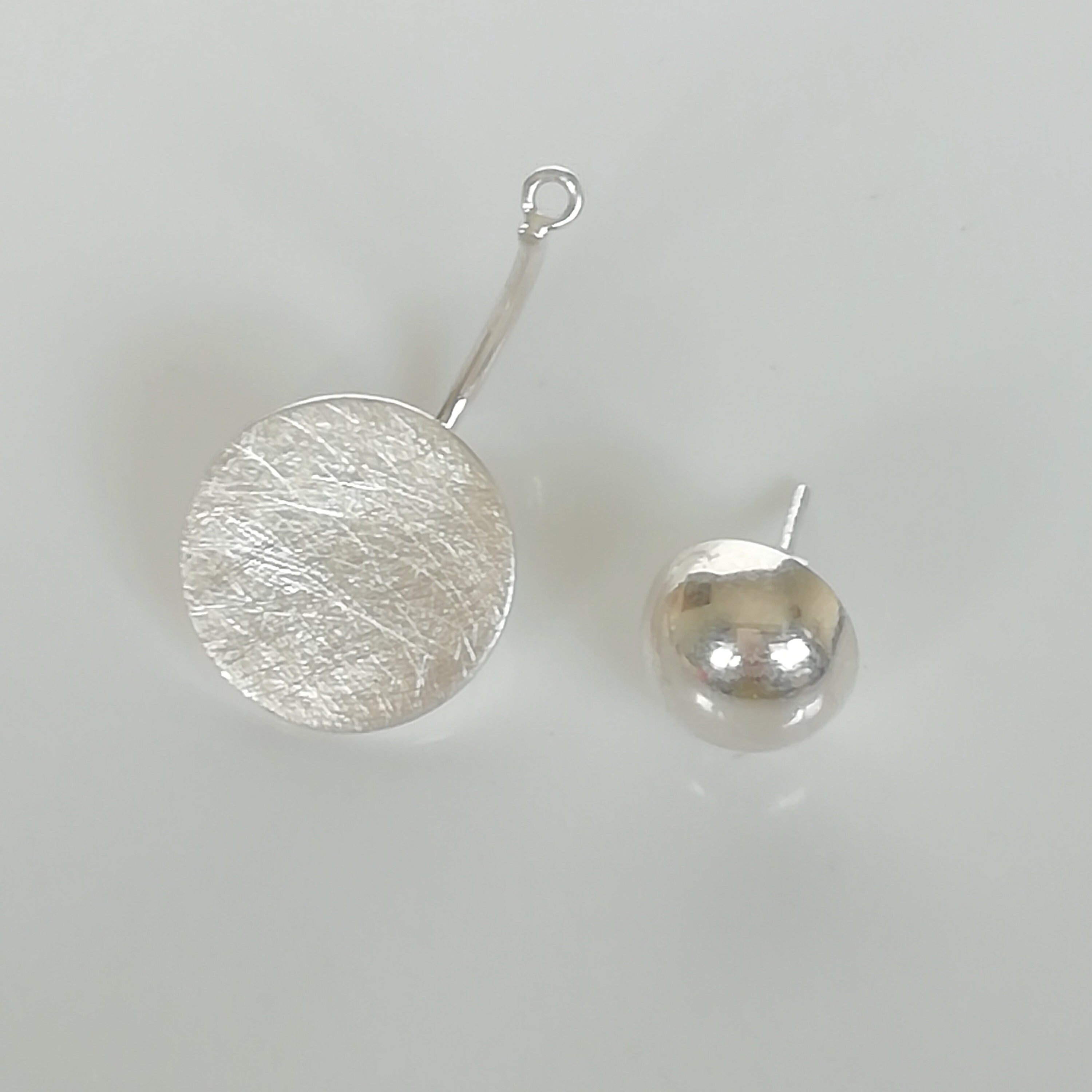 Ear Jacket Silver Ear Jacket Round Ear Jacket Bohemian Etsy